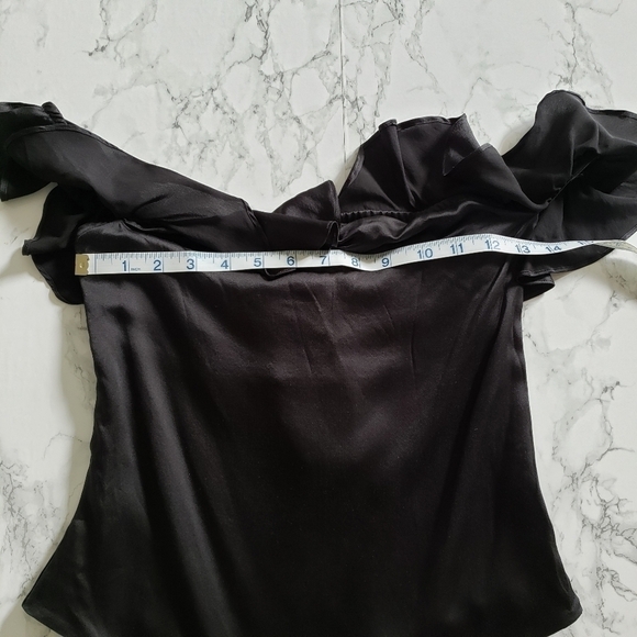 For Love And Lemons Virgo Ruffle Black Bodysuit - Picture 5 of 11